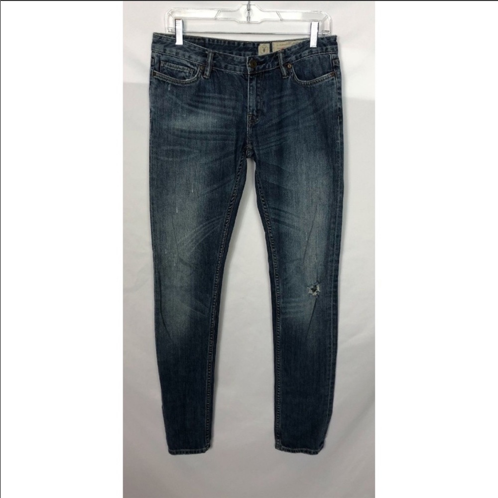 All saints distressed medium wash size 28 jeans